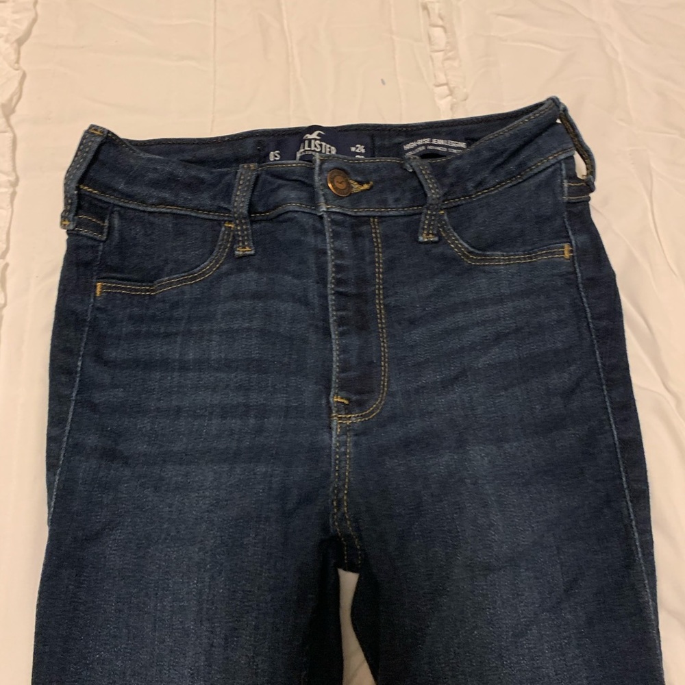 High rise skinny jeans